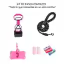 Recogedor Popo Perros + Correa + Porta Bolsa + 5 Rollos Bolsas Combo 4 En 1
