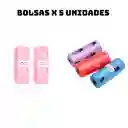 Recogedor Popo Perros + Correa + Porta Bolsa + 5 Rollos Bolsas Combo 4 En 1