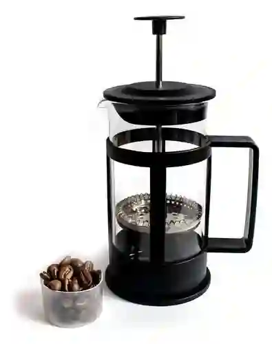 Cafetera Prensa Francesa Vidrio 350ml French Press Cafe Colo Color Negro