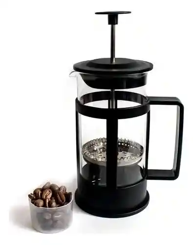 Cafetera Prensa Francesa Vidrio 350ml French Press Cafe Colo Color Negro