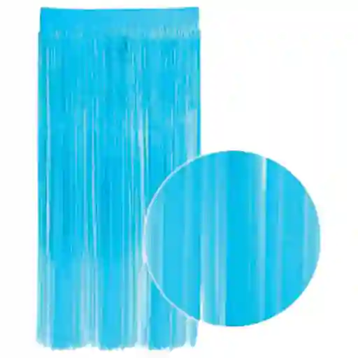 Cortina Fiesta Azul Neon