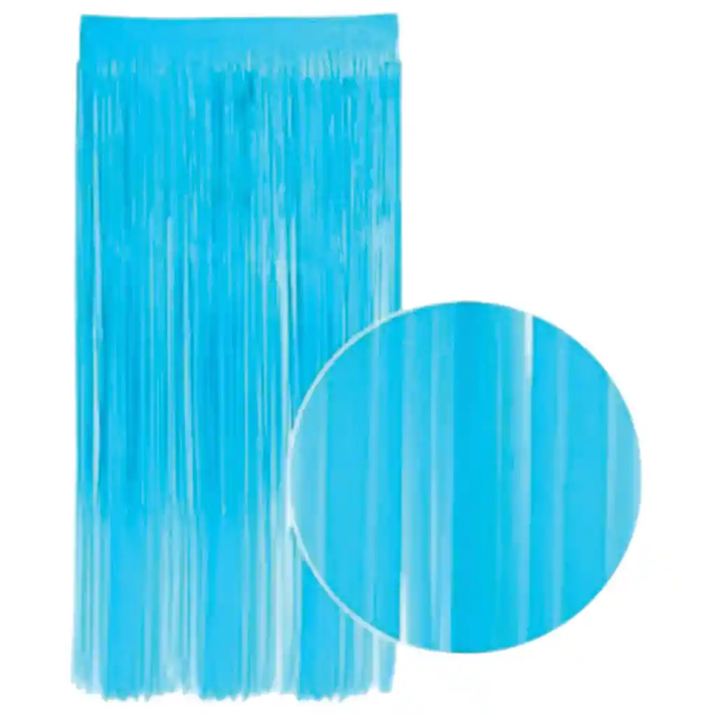 Cortina Fiesta Azul Neon