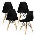 Silla Charles Eames Colores Con Patas De Madera 82x47 Cm