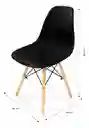 Silla Charles Eames Colores Con Patas De Madera 82x47 Cm