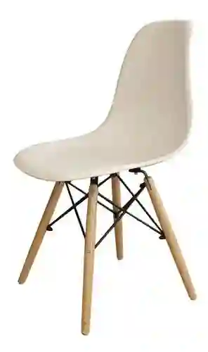 Silla Charles Eames Colores Con Patas De Madera 82x47 Cm