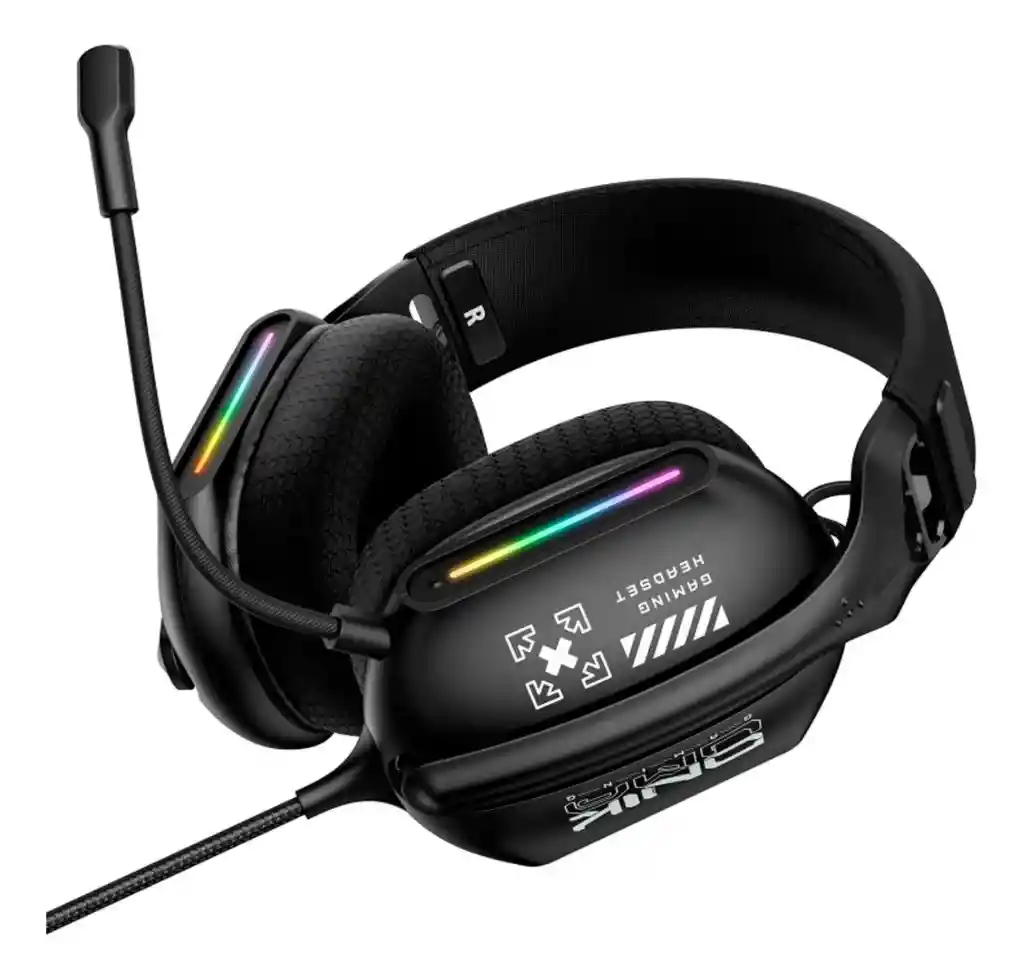 Diadema Auriculares Gamer Para Jugadores Onikuma X12 Rgb