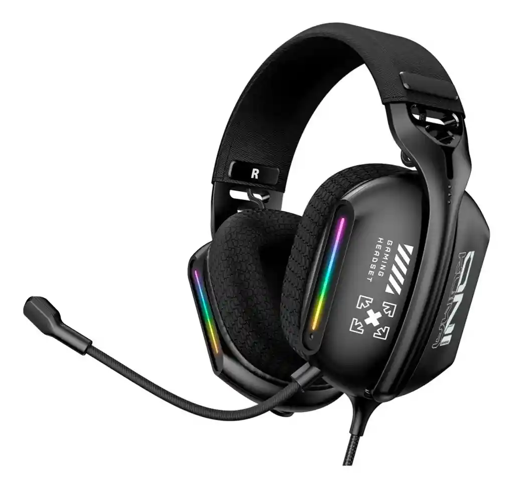 Diadema Auriculares Gamer Para Jugadores Onikuma X12 Rgb
