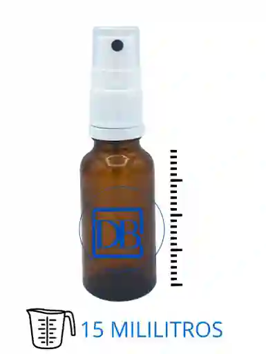 Frasco Vidrio Ambar 15ml Spry