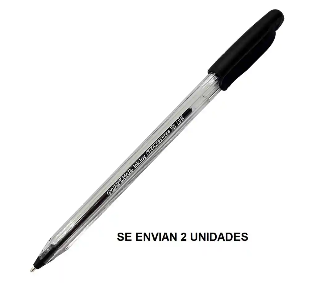 Boligrafo Kilometrico Paper Mate X 2 Unidades Negro