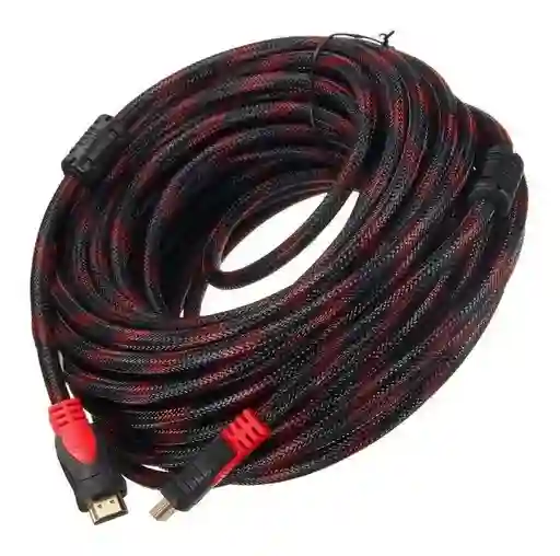 Cable Hdmi 20 Metros Doble Filtro Mallado Punta Dorada