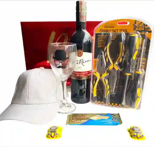 Regalo Especial Don Regalo Para Un Hombre Especial Con Herramienta Y Vino - Regalo Feliz Cumpleaños - Regalo Feliz Dia