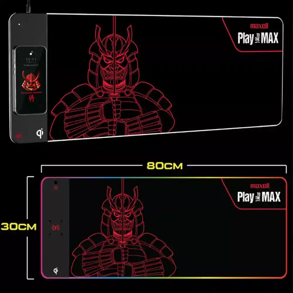Pad Mouse Maxell Qi Led Gaming Ca-qipad
