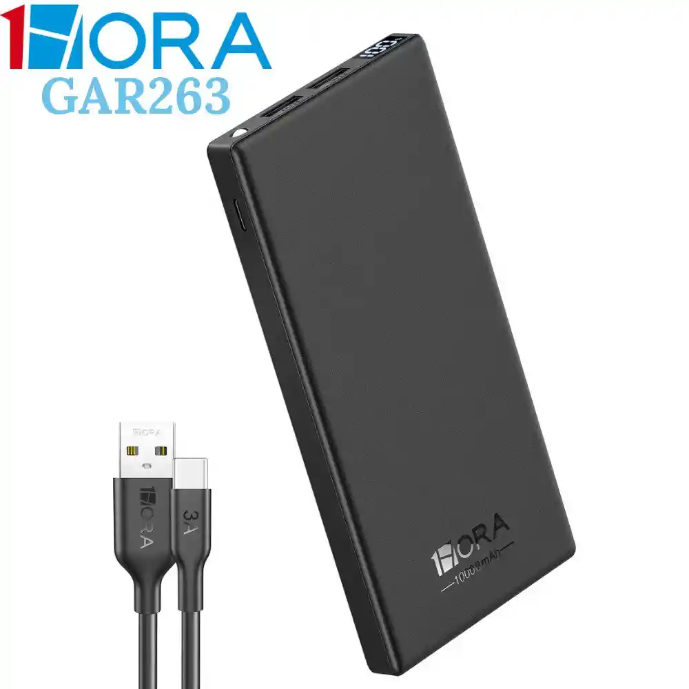 Power Bank Bateria Portatil 1hora Gar263 10000 Mah 10.5w