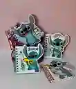 Agenda Argollada Stitch Y Llavero Peluche