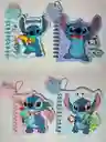 Agenda Argollada Stitch Y Llavero Peluche