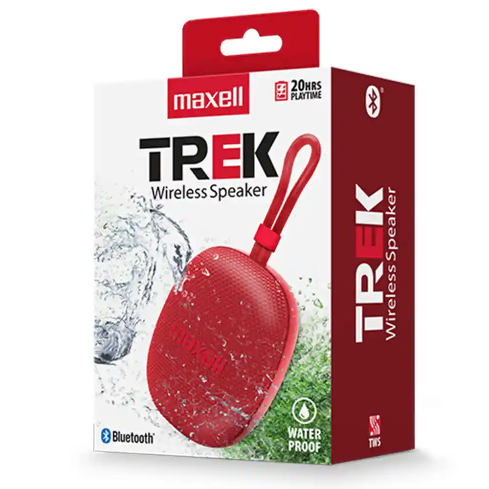 Bocina Trek Maxell Bluetooth Rojo
