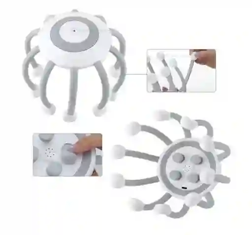 Masajeador Araña Electrico Para Cabeza Reduce Estres