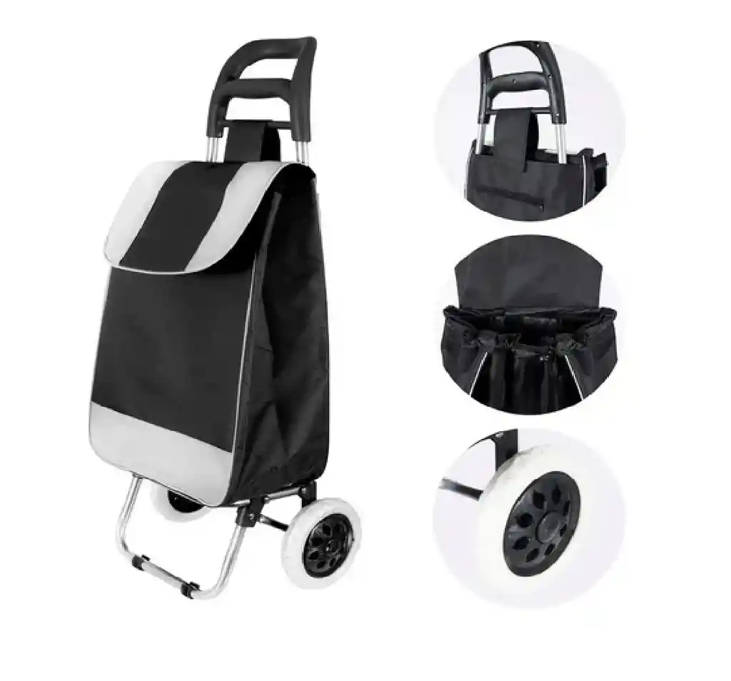 Carro De Compras Plegable Con Ruedas