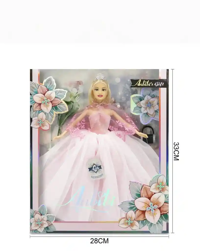 Muñeca Juguete Muñeca Con Vestido Rosa
