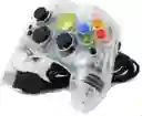 Control Alámbrico Compatible Con Xbox Clásico Cristal Transparente
