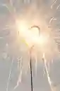 Vela Chispita En Forma De Corazon.