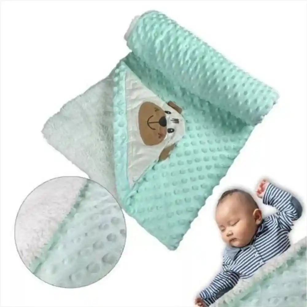 Cobija Térmica Cobertor Ovejero Doble Faz Para Bebe Niña