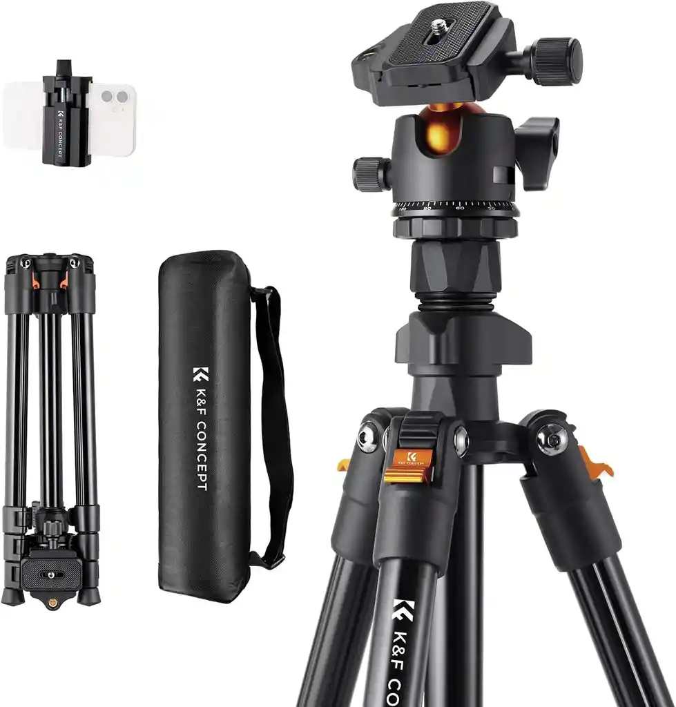 Trípode Profesional Kf Concept Aluminio Para Camara Telescopio