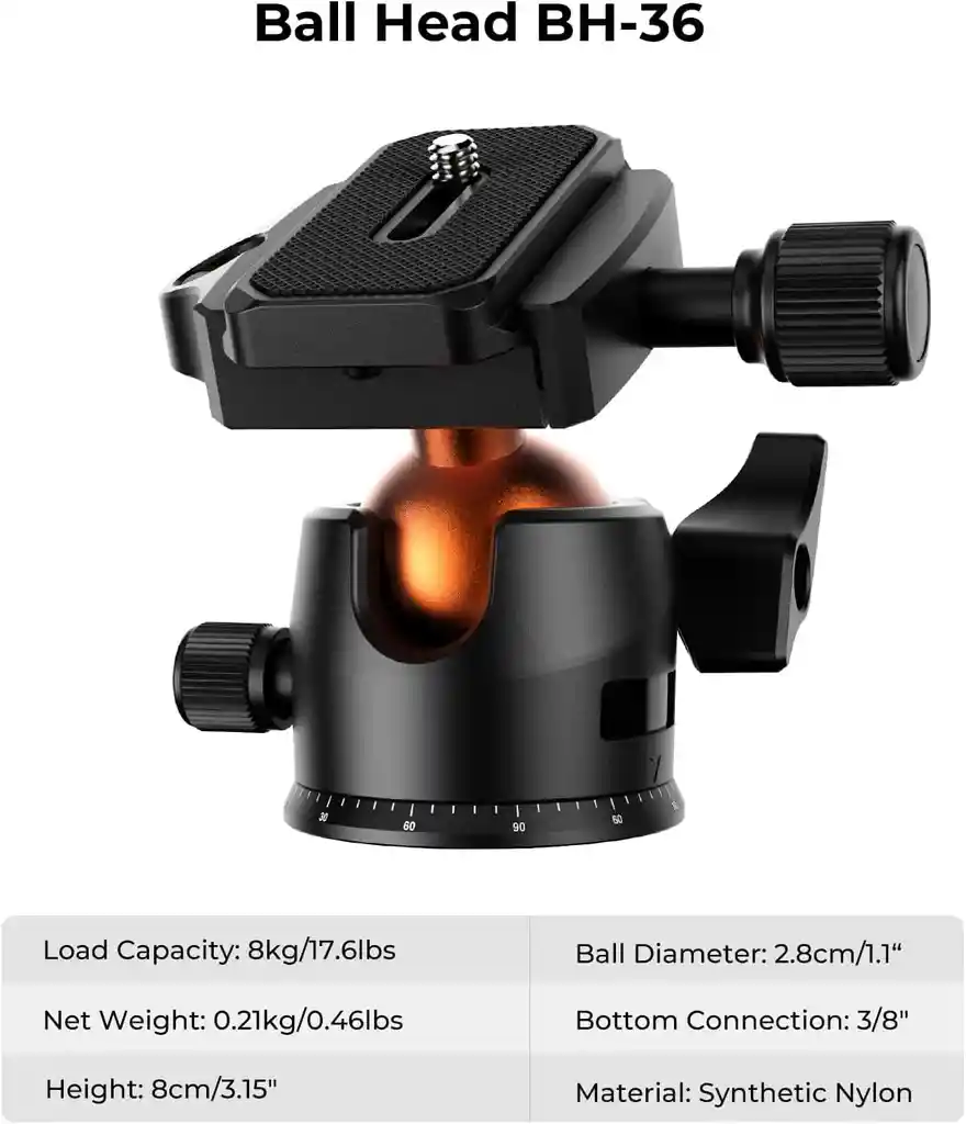 Trípode Profesional Kf Concept Aluminio Para Camara Telescopio