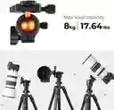 Trípode Profesional Kf Concept Aluminio Para Camara Telescopio