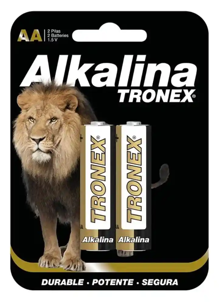 Pila Batería Alcalina Tronex Aa Blister X2