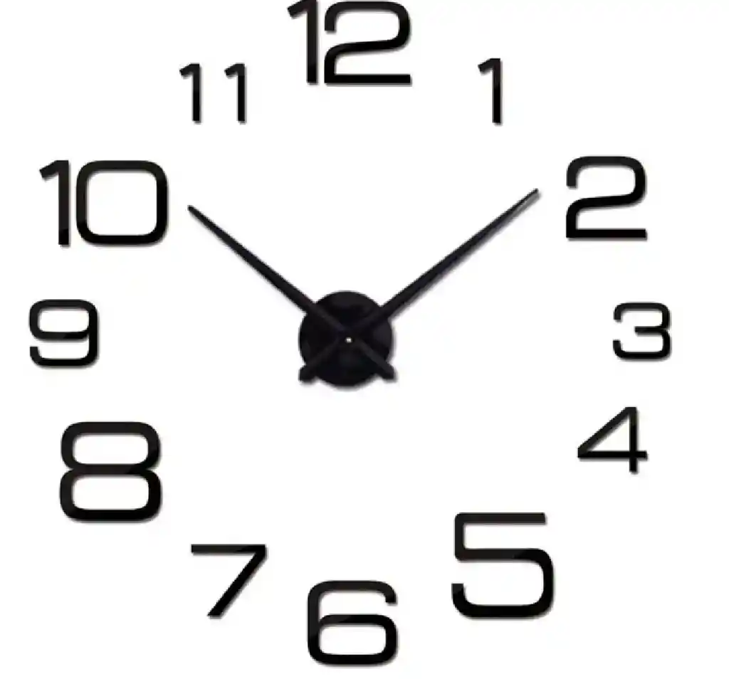 Reloj Pared Diseño Pegatina Sticker 3d
