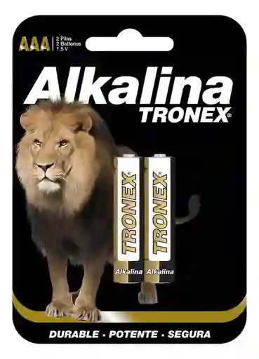 Pila Batería Alcalina Tronex Aaa Blister X2