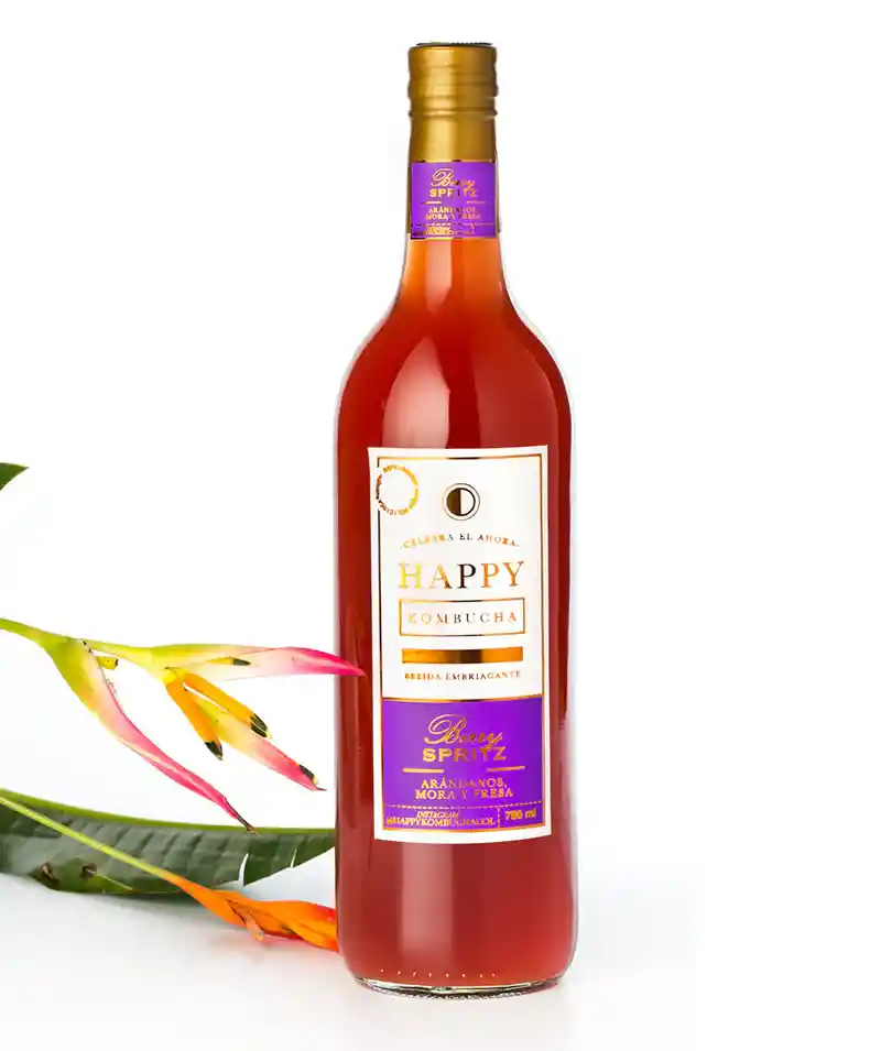 Kombucha Berry Spritz - Happy Kombucha 750ml
