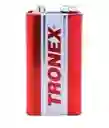 Pila Batería Carbono Tronex Cuadrada Roja 9v Blister X1