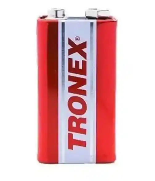 Pila Batería Carbono Tronex Cuadrada Roja 9v Blister X1