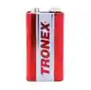 Pila Batería Carbono Tronex Cuadrada Roja 9v Blister X1