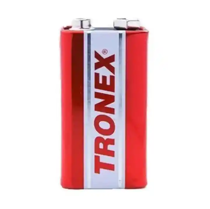 Pila Batería Carbono Tronex Cuadrada Roja 9v Blister X1