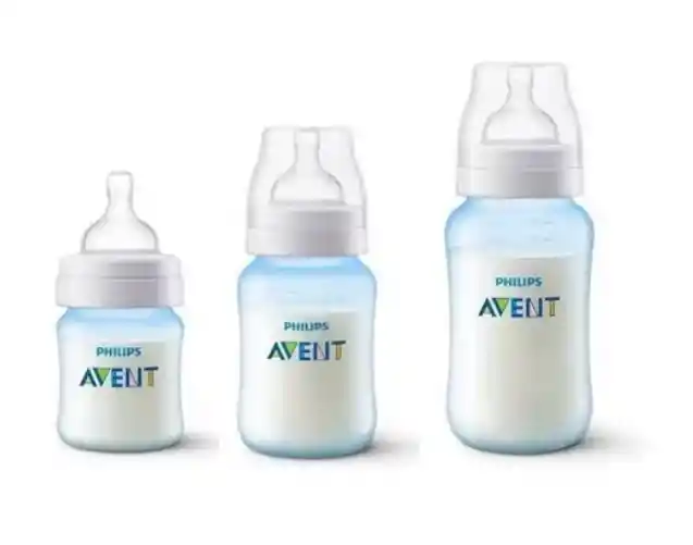 Set Teteros Anticolicos Avent Classic 11oz + 9oz + 4oz Azul