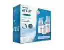 Set Teteros Anticolicos Avent Classic 11oz + 9oz + 4oz Rosado
