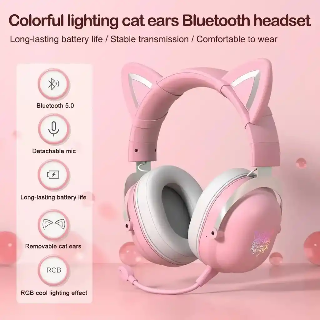 Diadema Auriculares Gamer Inalámbrico Bluetooth Onikuma B100