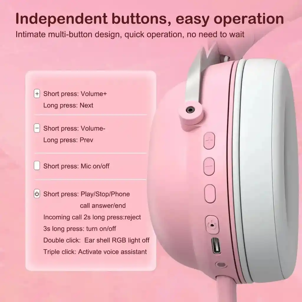 Diadema Auriculares Gamer Inalámbrico Bluetooth Onikuma B100