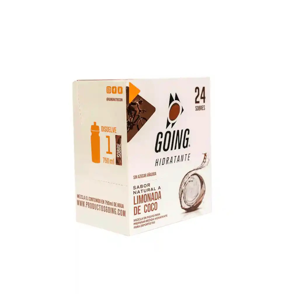Caja De Hidratante Con Electrólitos X 24und - Sabor Limonada De Coco