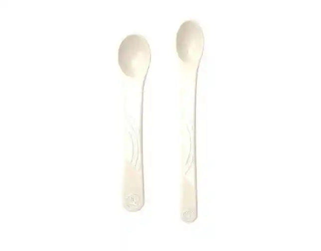 Cucharas Para Bebe De Alimentación X2 Twistshake Original Beige