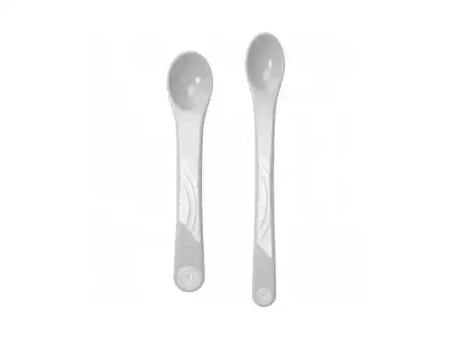 Cucharas Para Bebe De Alimentación X2 Twistshake Original Gris
