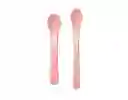Cucharas Para Bebe De Alimentación X2 Twistshake Original Rosado