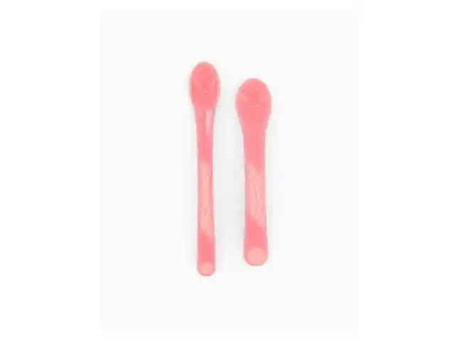 Cucharas Para Bebe De Alimentación X2 Twistshake Original Rosado