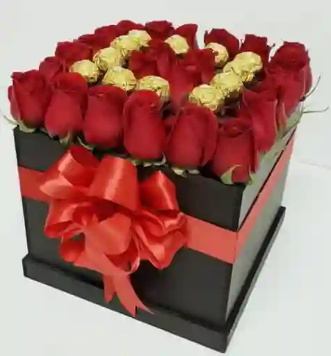Caja De Rosas Chocolates Ferrero