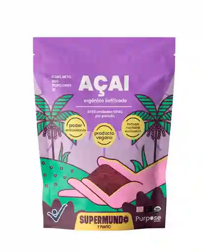 Acai Orgánico Liofilizado Superfuds 80 Gr