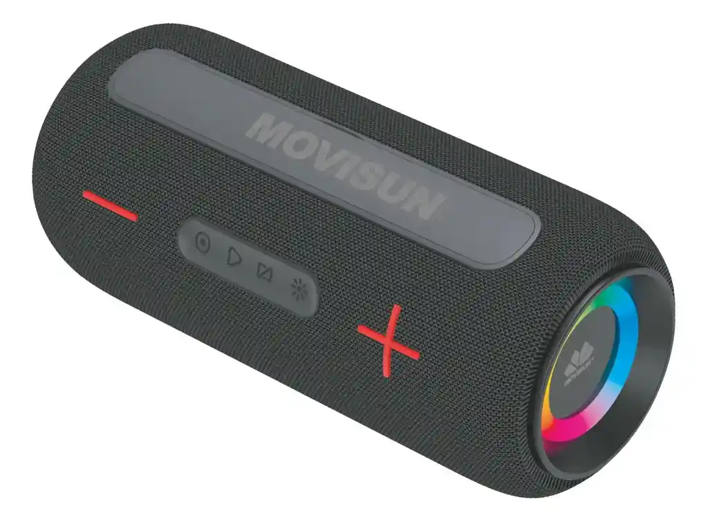 Parlante Inalámbrico Bluetooth Movisun Drum 20w 5v Negro