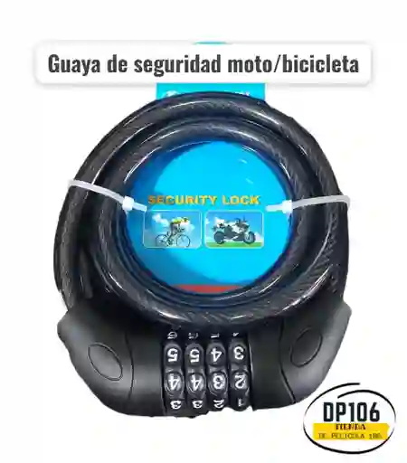 Guaya Seguridad Candado Bicicleta